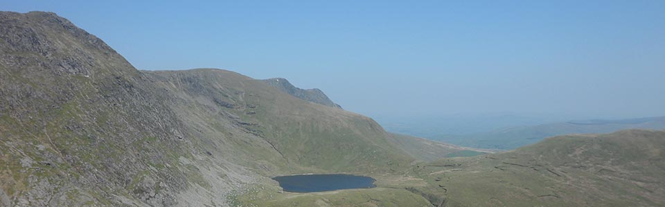 view from aran fawddwy